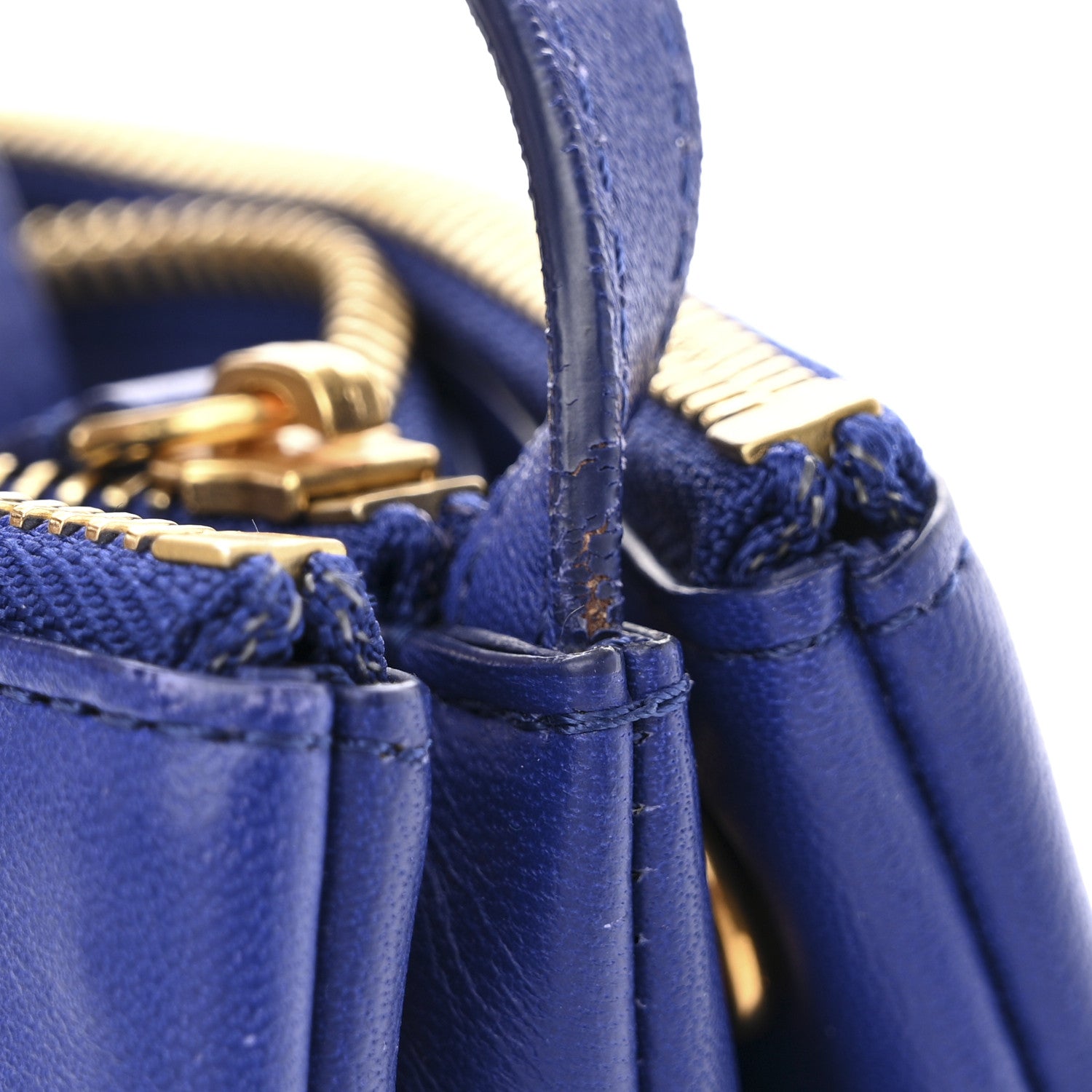 Celine Lambskin Small Trio Crossbody Bag Indigo 14 of 14