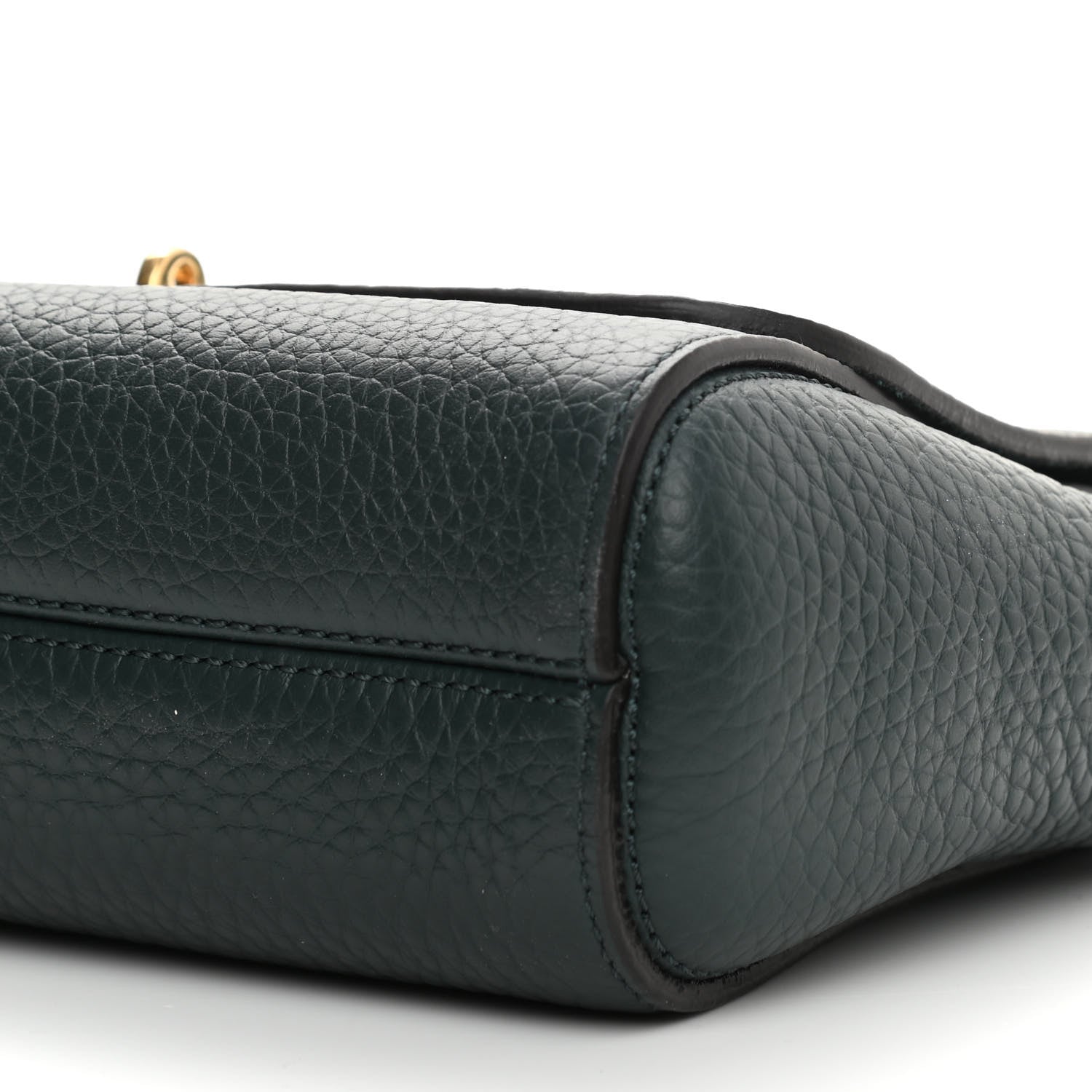 Mulberry Small Classic Grain Calfskin Small Lily Flap Dark Green 9 of 9