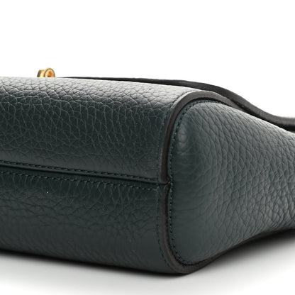 Mulberry Small Classic Grain Calfskin Small Lily Flap Dark Green 9 of 9