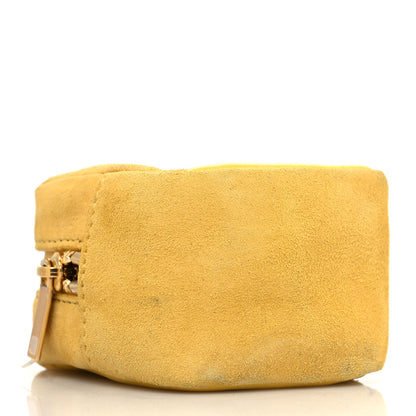 Saint Laurent Suede Lambskin Jaime Cube Charm Keychain Sunflower 4 of 7
