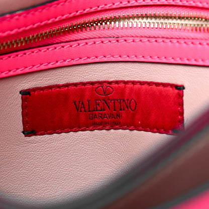 Valentino Garavani Nappa Rockstud Wristlet Clutch Fuxia Fluo 5 of 7
