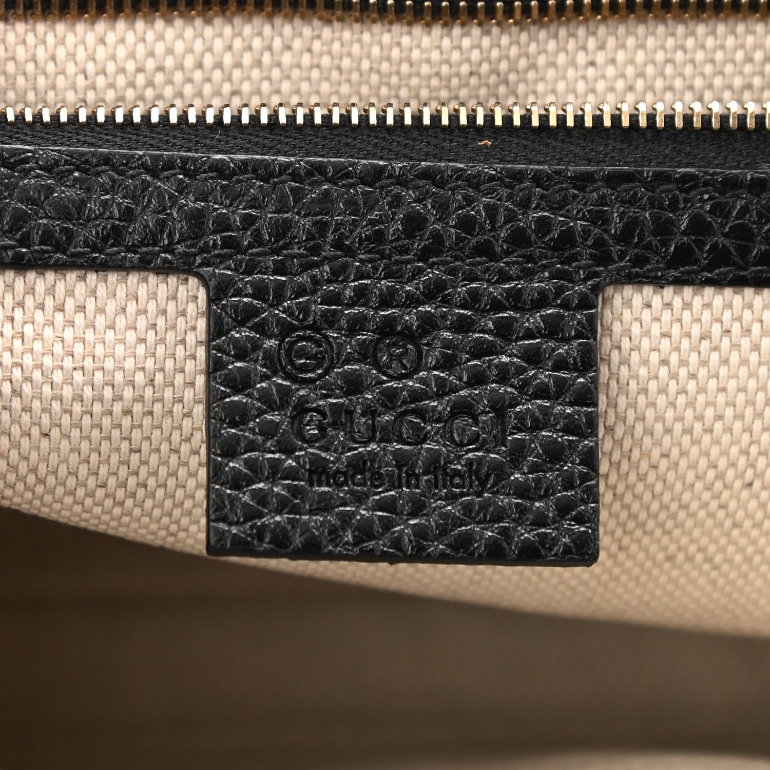 Gucci Pebbled Calfskin Medium Soho Flap Crossbody Black 7 of 8