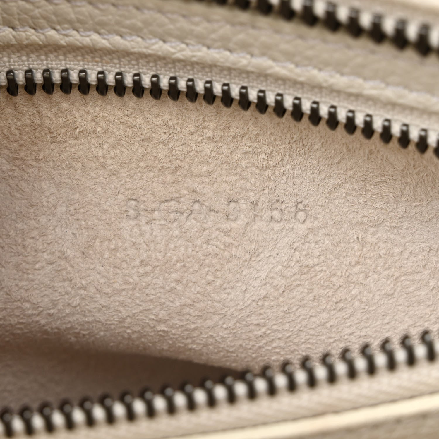 Celine Drummed Calfskin Micro Luggage White 7 of 14
