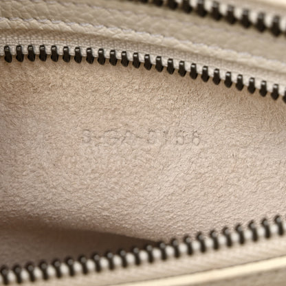 Celine Drummed Calfskin Micro Luggage White 7 of 14