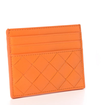 Bottega Veneta Nappa Intrecciato Card Holder Light Orange 2 of 6