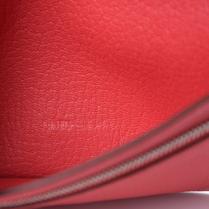 Hermes Chevre Mysore Bearn Gusset Wallet Bougainvillea 7 of 9