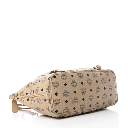 MCM Visetos Medium Essentials Shopper Tote Beige 4 of 16