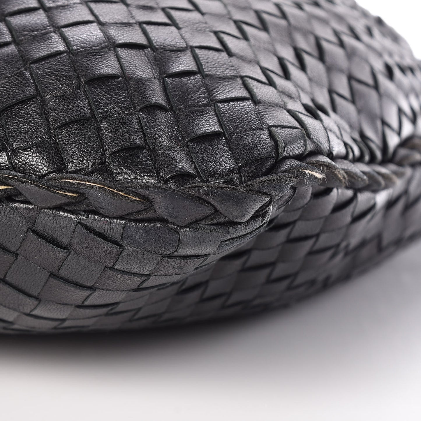 Nappa Intrecciato Medium Veneta Hobo Black