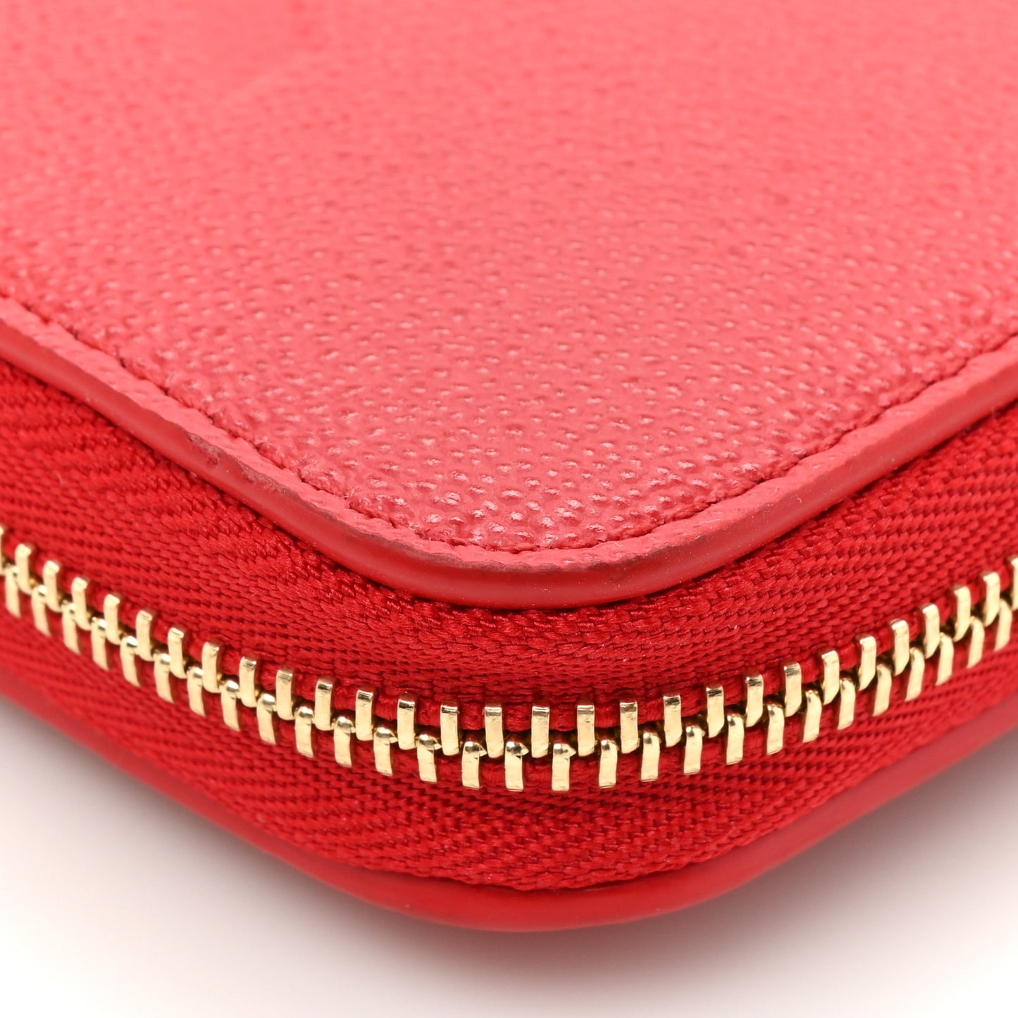 Soft Grain Elmore Zip Around Wallet Red