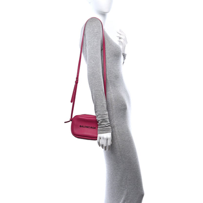 Balenciaga Calfskin Logo XS Everyday Camera Bag Rose Indien Black 2 of 9