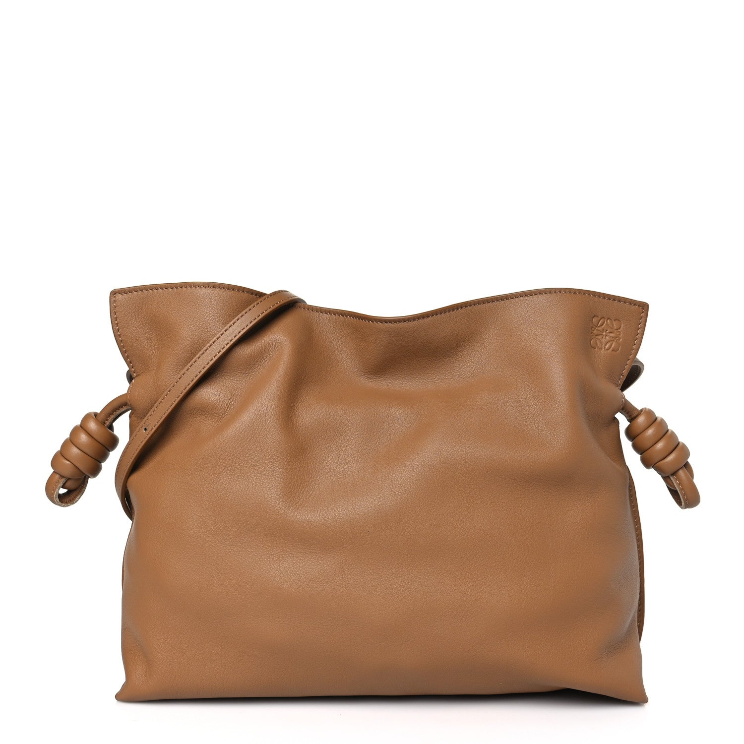 Loewe Nappa Flamenco Knot Clutch Warm Desert 1 of 9