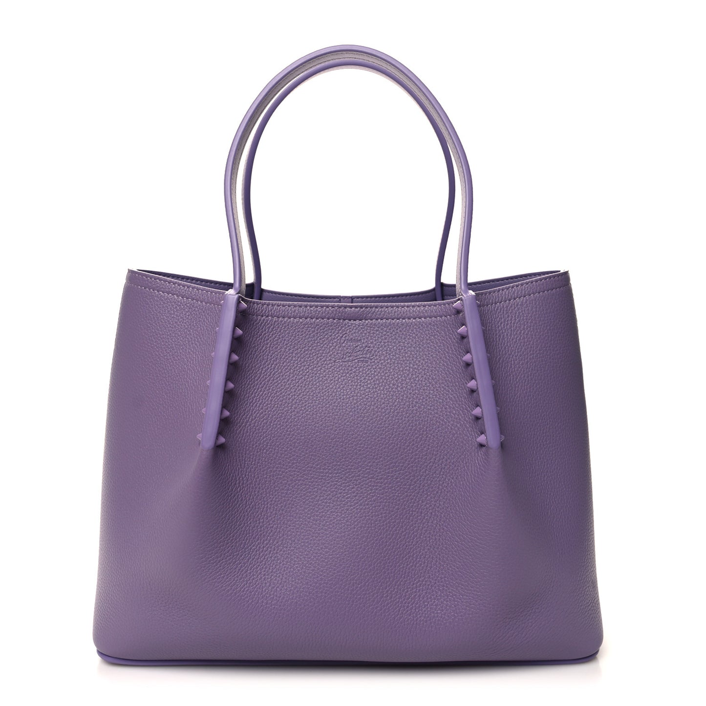 Calfskin Spiked Small Cabarock Shopper Tote Parme