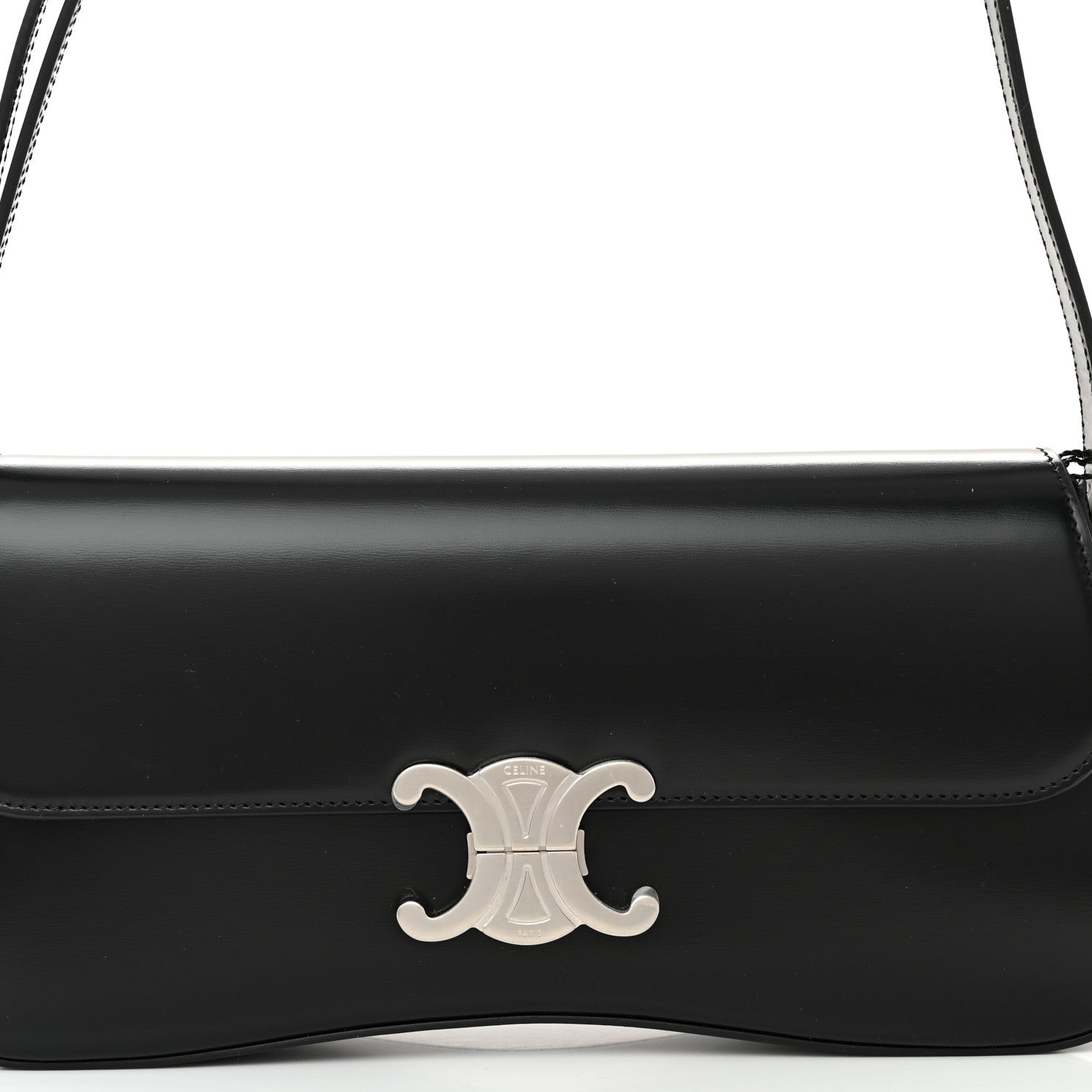 Celine Shiny Calfskin Medium Lola Bag Black 7 of 9