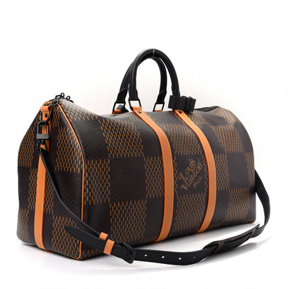 Louis Vuitton X NIGO Giant Damier Ebene Monogram Keepall Bandouliere 50 2 of 7