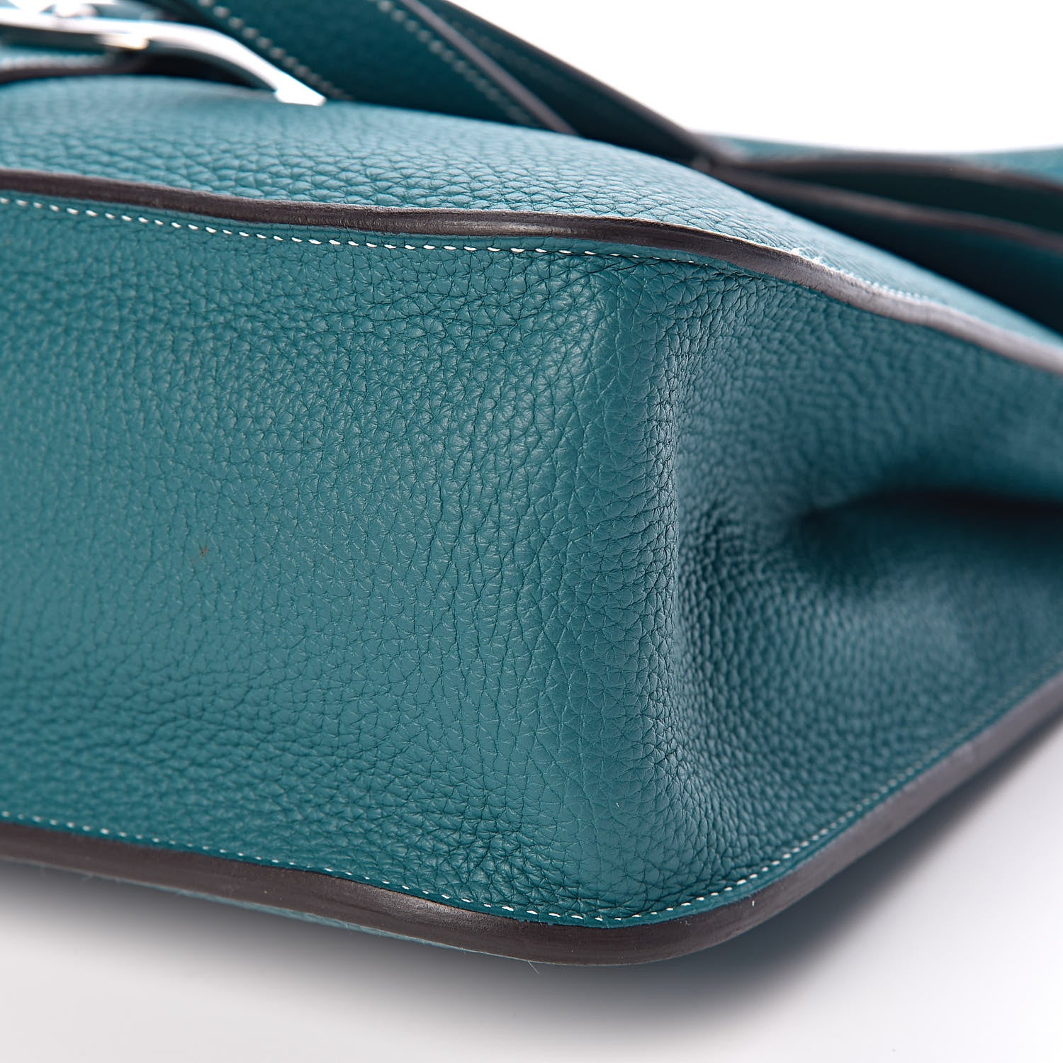 Hermes Taurillon Clemence Halzan 31 Vert Bosphore 9 of 11