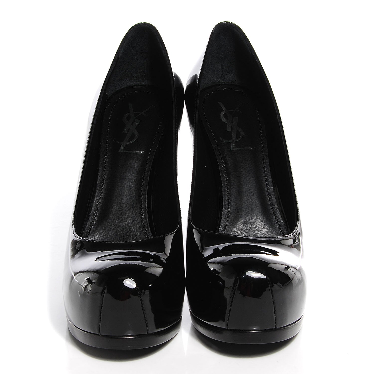 Saint Laurent Patent Vernice Tribtoo 80 Pumps 38.5 Black 2 of 7