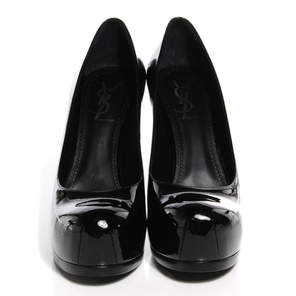 Saint Laurent Patent Vernice Tribtoo 80 Pumps 38.5 Black 2 of 7