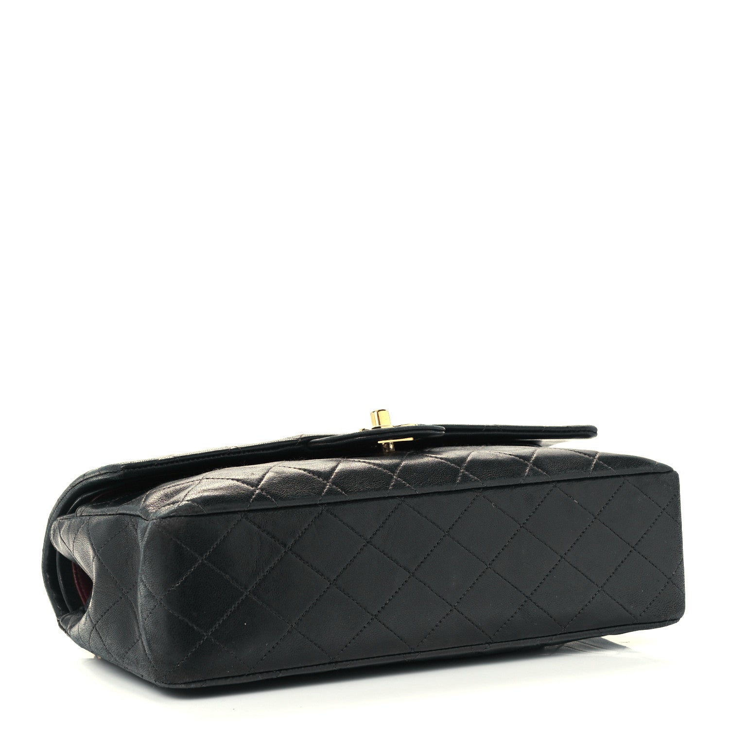 Chanel Lambskin Quilted Medium Double Flap Black 4 of 11