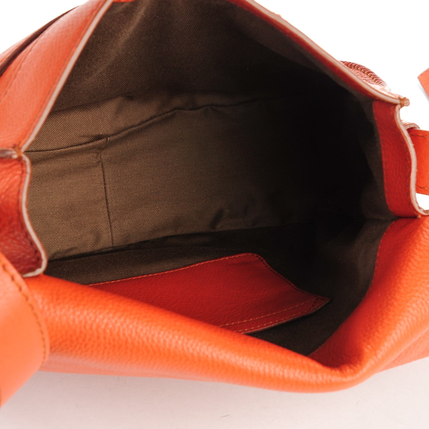Calfskin Medium Marcie Round Crossbody Bag Whiskey