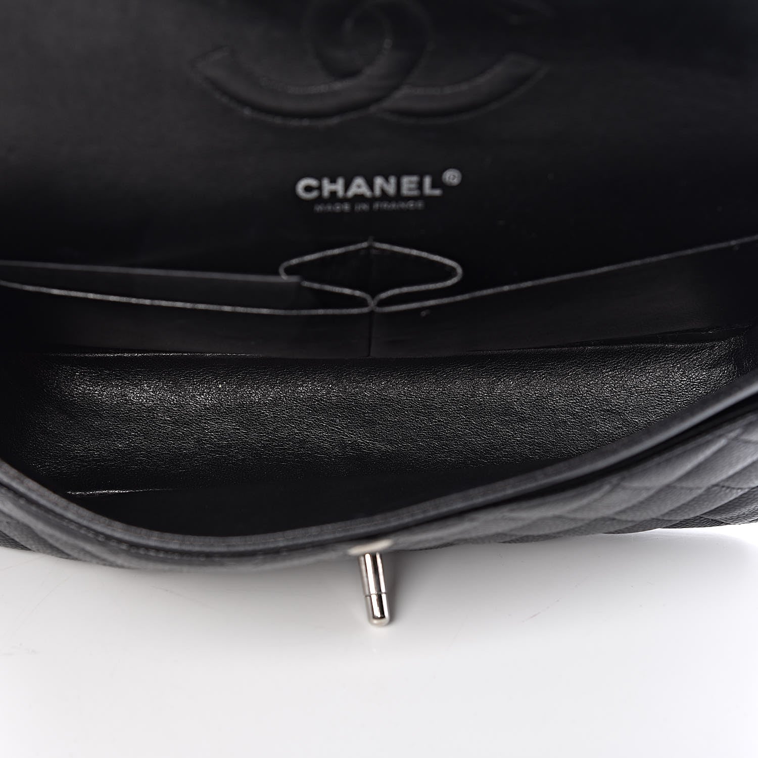 Chanel Caviar Quilted Medium Double Flap Bijoux Chain Black 5 of 9
