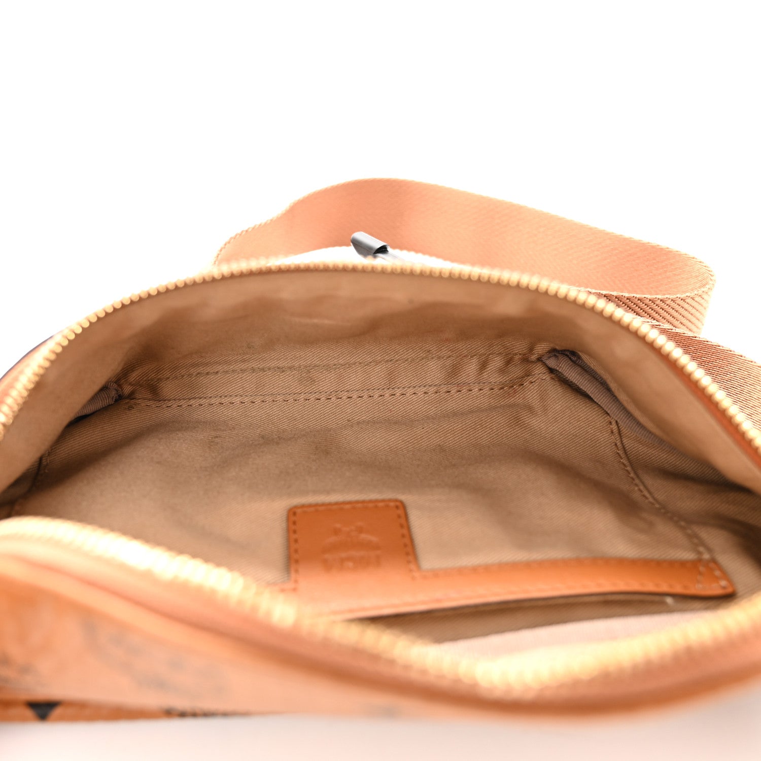 MCM Visetos Stark Belt Bag Cognac 9 of 22