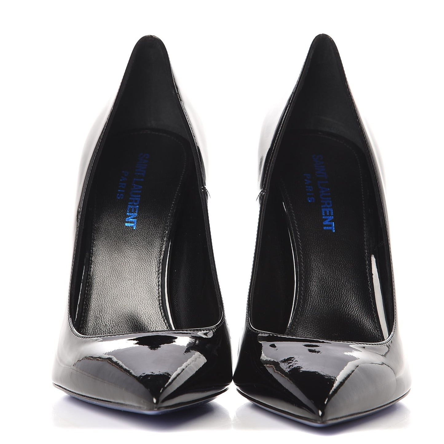 Patent Opyum 100 Pumps 38 Black Blue Metal