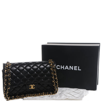 Chanel Lambskin Jumbo Double Flap Black 5 of 9