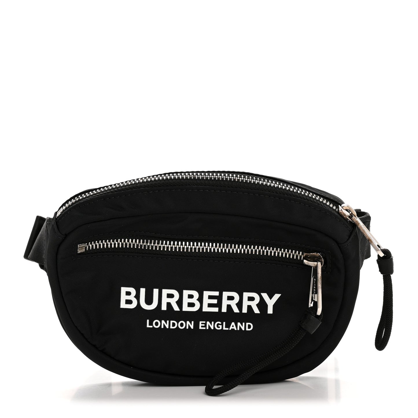 Econyl Logo Print Small Cannon Bum Bag Black