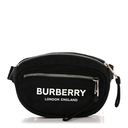 Burberry Econyl Logo Print Small Cannon Bum Bag Black 1 of 12