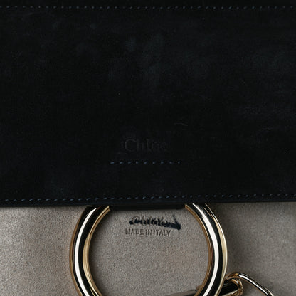 Chloe Suede Calfskin Small Faye Top Handle Bag Black 12 of 16