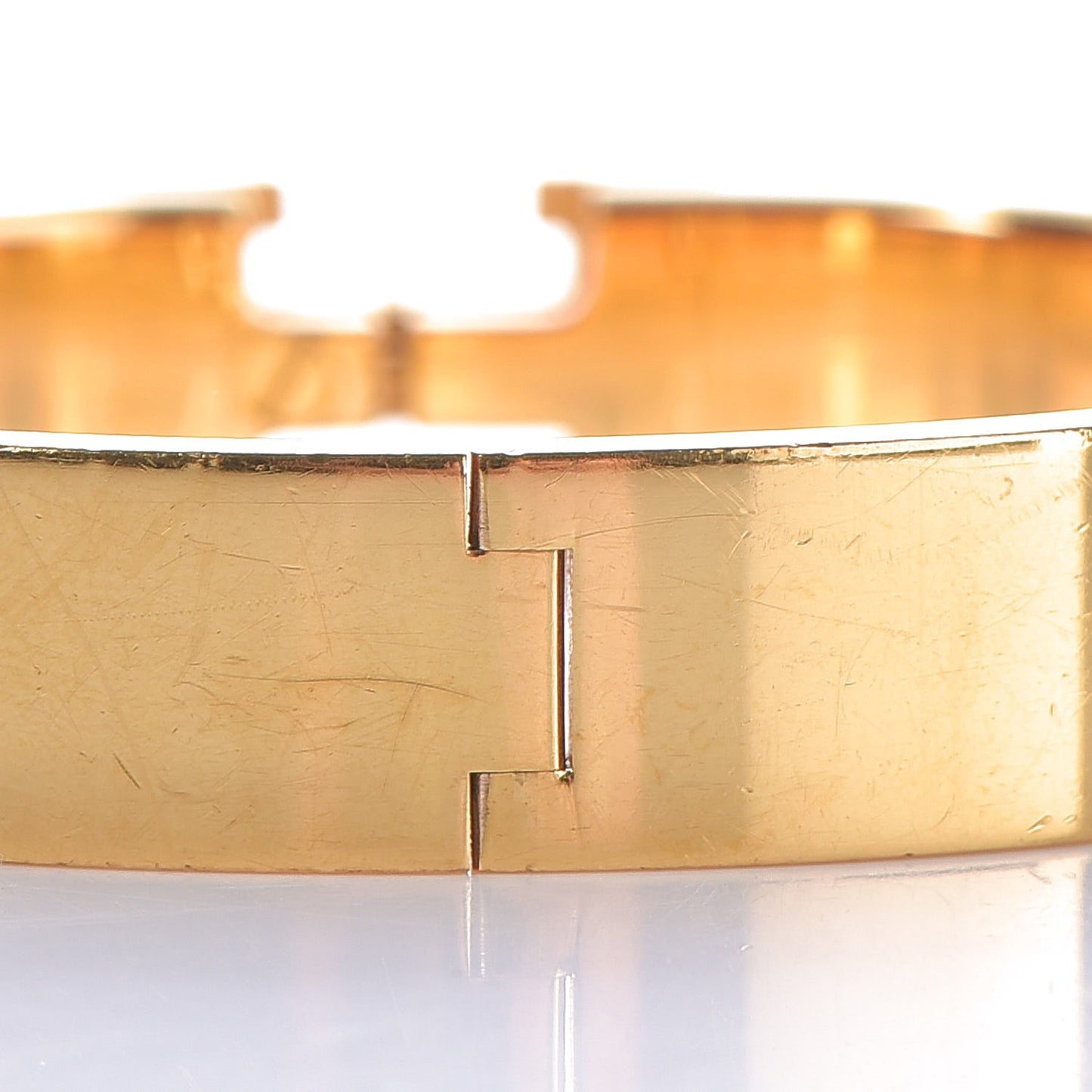 Enamel Narrow Clic Clac H Bracelet PM Orange