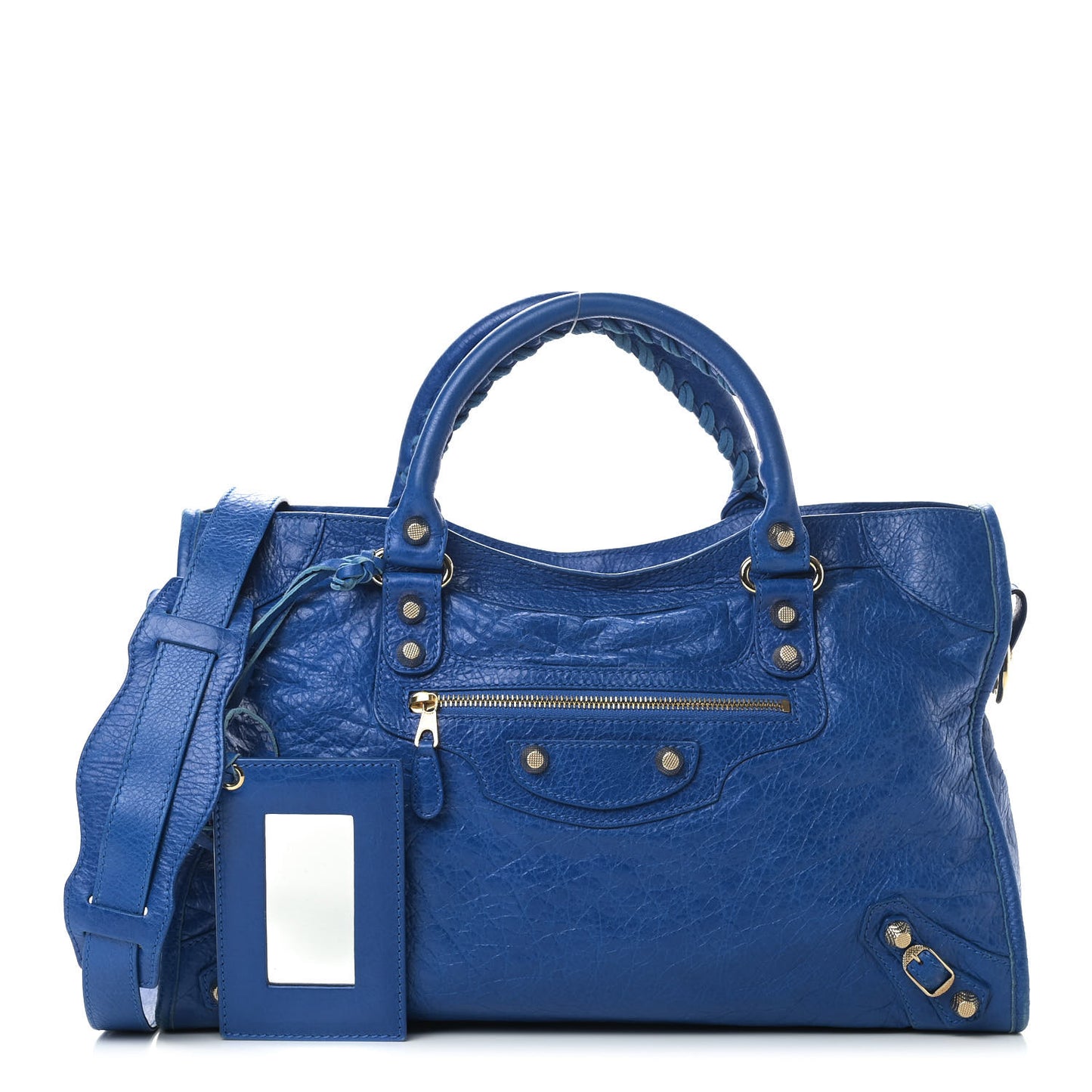 Agneau Giant 12 Gold Hardware City Bleu Lazuli