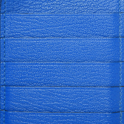 Hermes Chevre Mysore Medium Kelly Wallet Bleu Hydra 6 of 16
