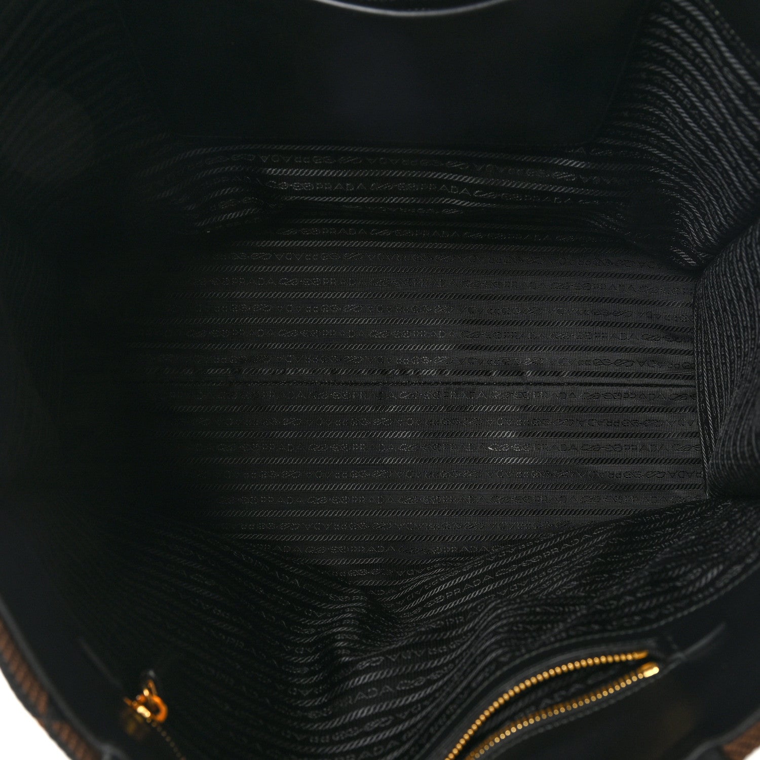 Prada Jacquard Saffiano Triangolo Symbole Embroidered Shopping Tote Black Corda 5 of 9