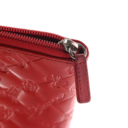 Chanel Patent Calfskin Lucky Symbols Zip Around Wallet Red 11 of 15
