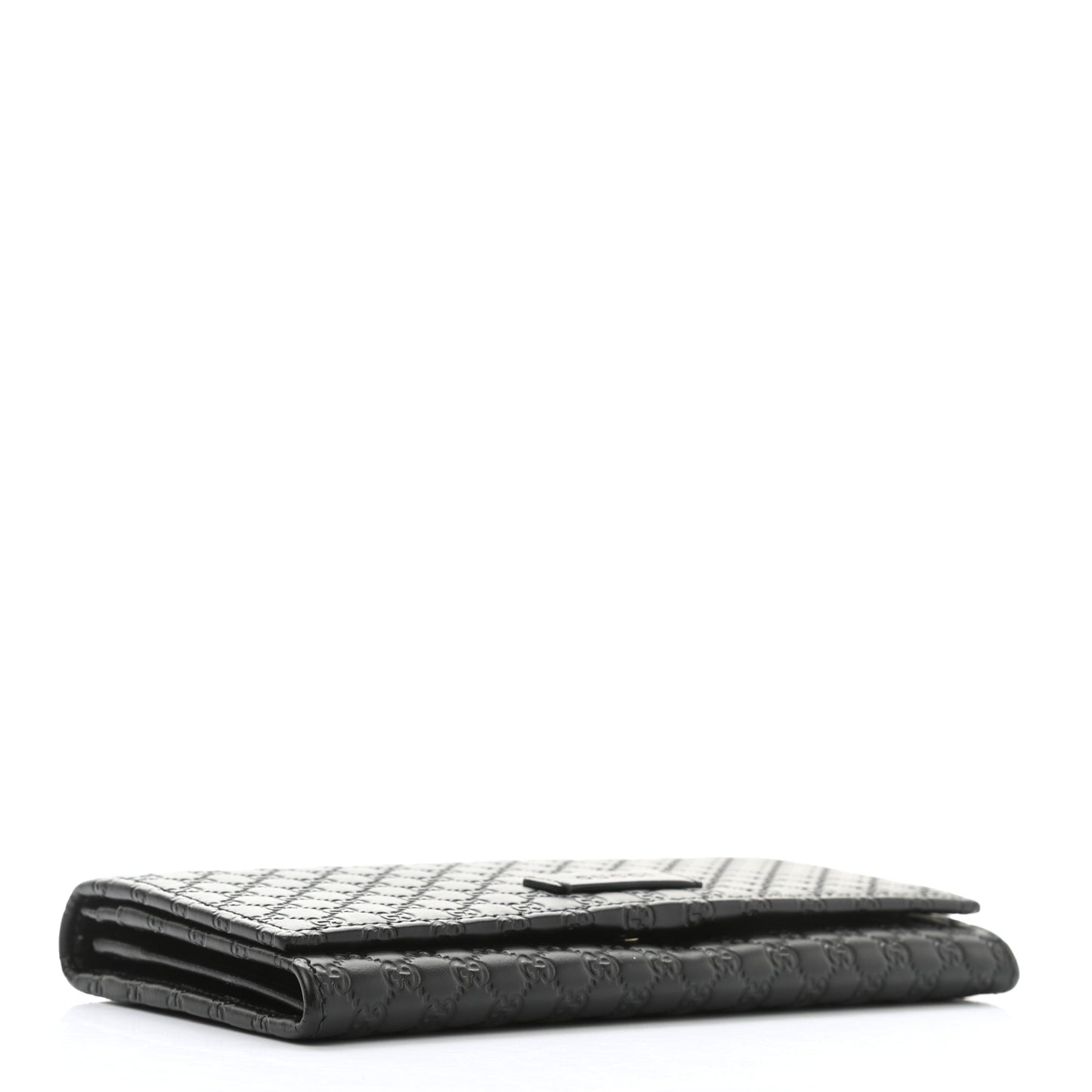 Soft Microguccissima Continental Wallet Black