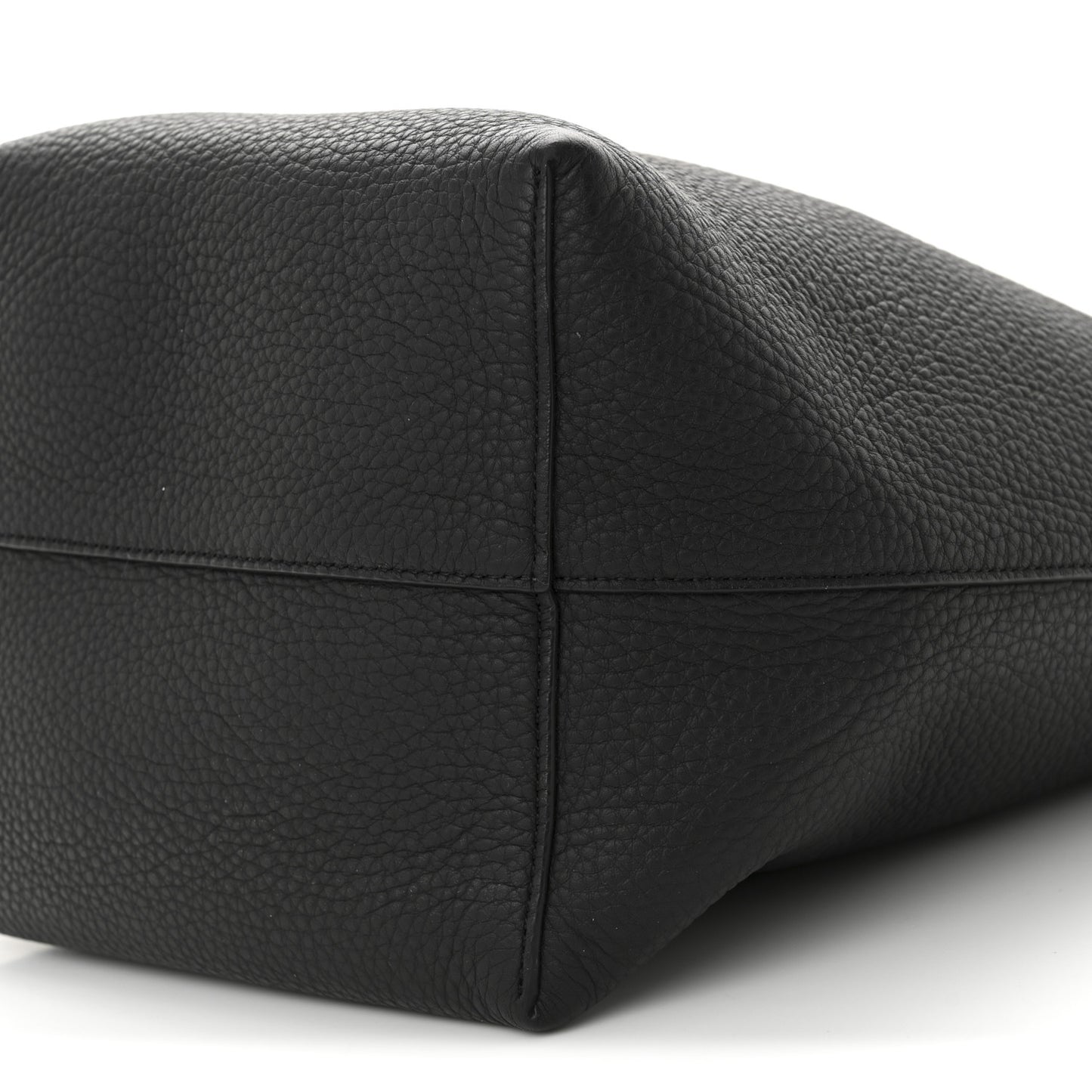 Grained Calfskin Medium N/S Park Tote Black