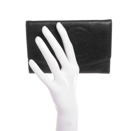 Chanel Caviar CC Flap Wallet Black 2 of 7