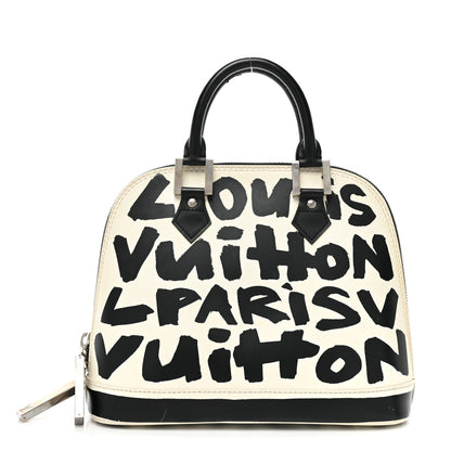 Louis Vuitton Graffiti Alma MM Black 1 of 15