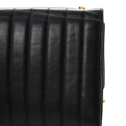 Saint Laurent Lambskin Matelasse Monogram Vicky Chain Wallet Black 15 of 16