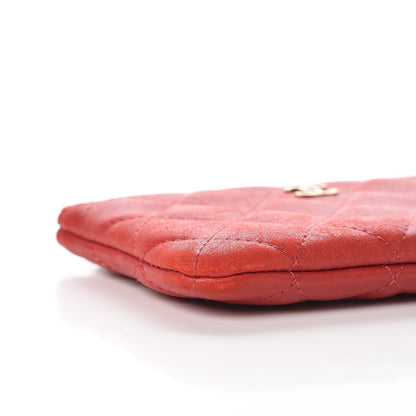 Chanel Lambskin Quilted Small Casino Cosmetic Case Red 9 of 10