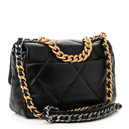Chanel Lambskin Quilted Medium Chanel 19 Flap Black 3 of 11