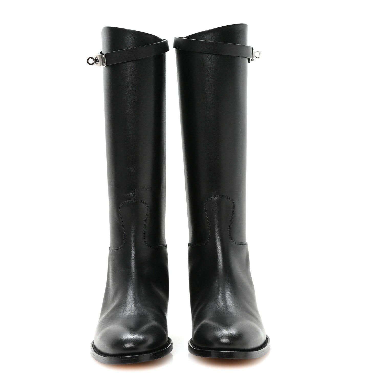 Hermes Box Kelly Jumping Boots 39 Black 3 of 9
