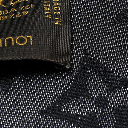 Louis Vuitton Silk Lurex Wool Monogram Shine Shawl Black 10 of 10
