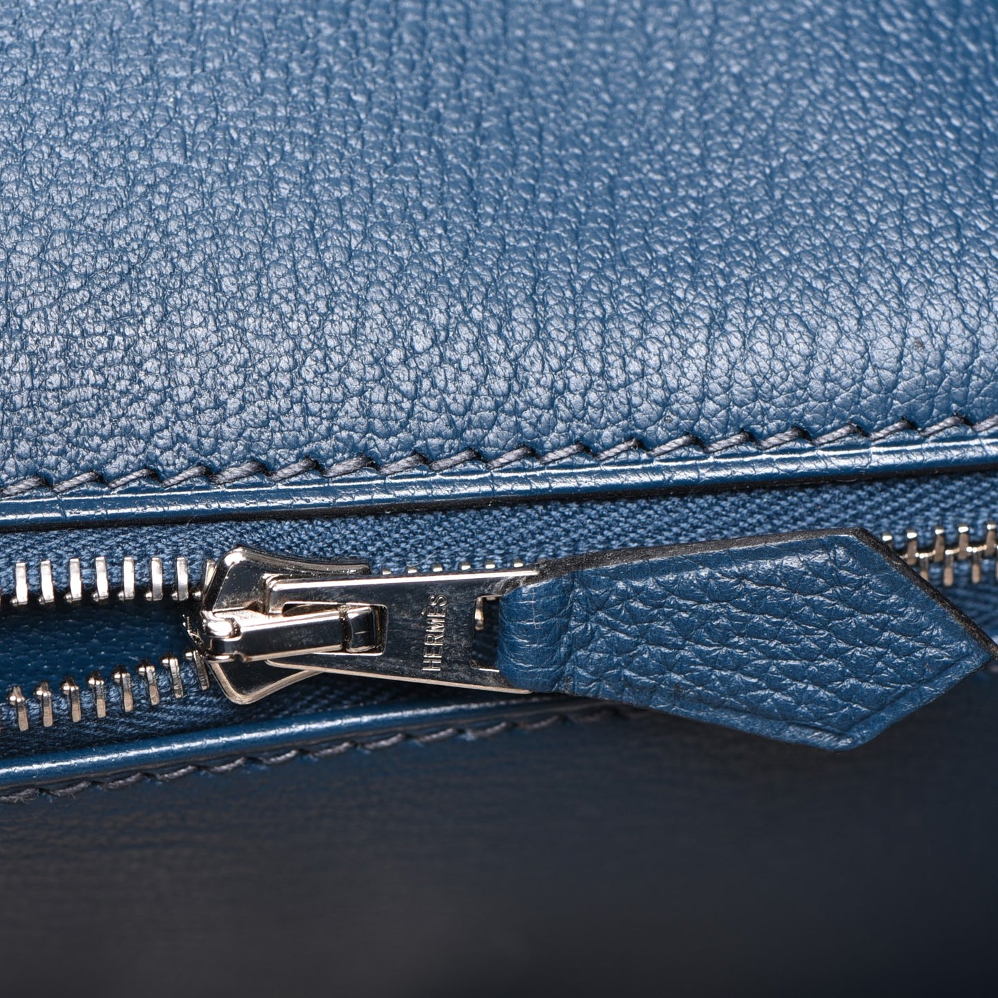 Taurillon Clemence Birkin 35 Bleu De Prusse