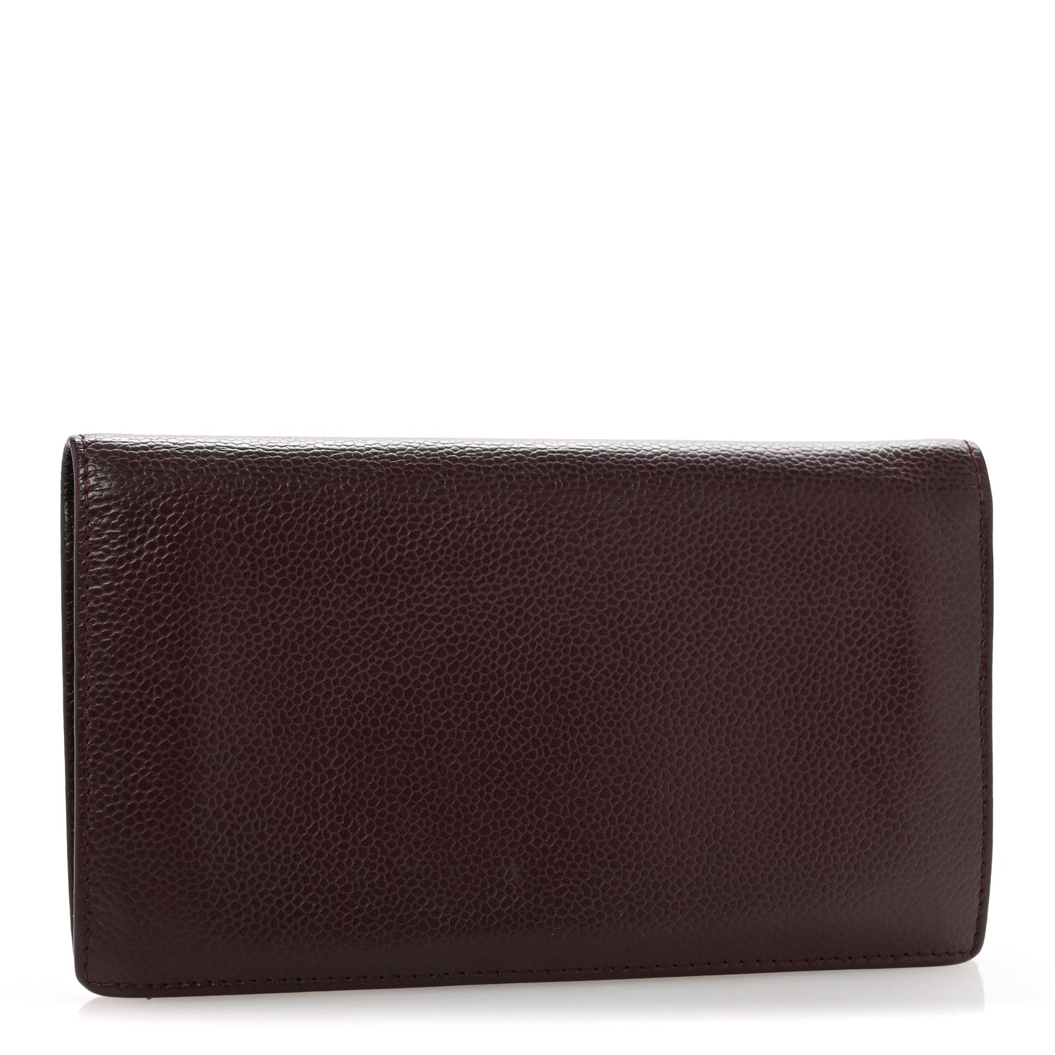 Chanel Caviar Timeless CC Yen Wallet Burgundy 3 of 9