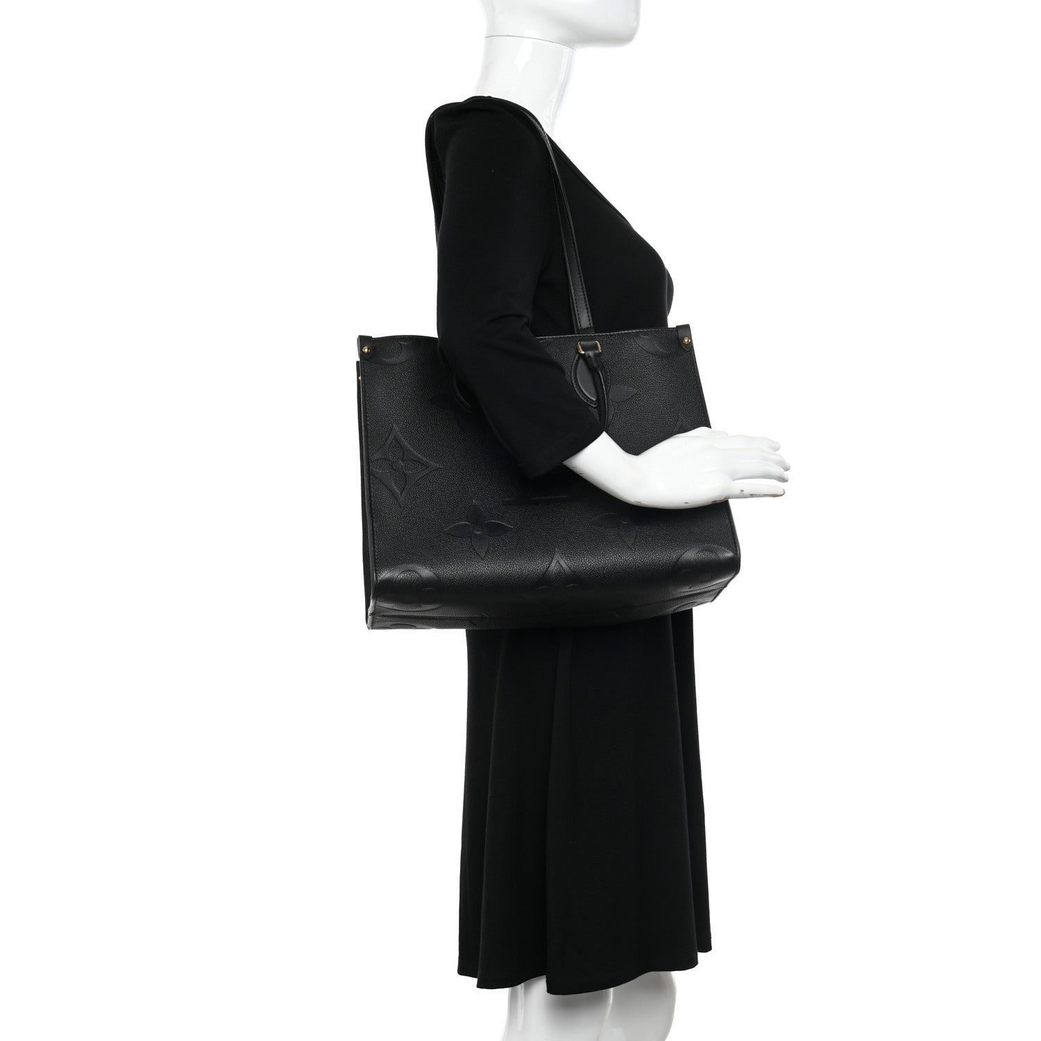 Louis Vuitton Empreinte Monogram Giant Onthego MM Black 2 of 10
