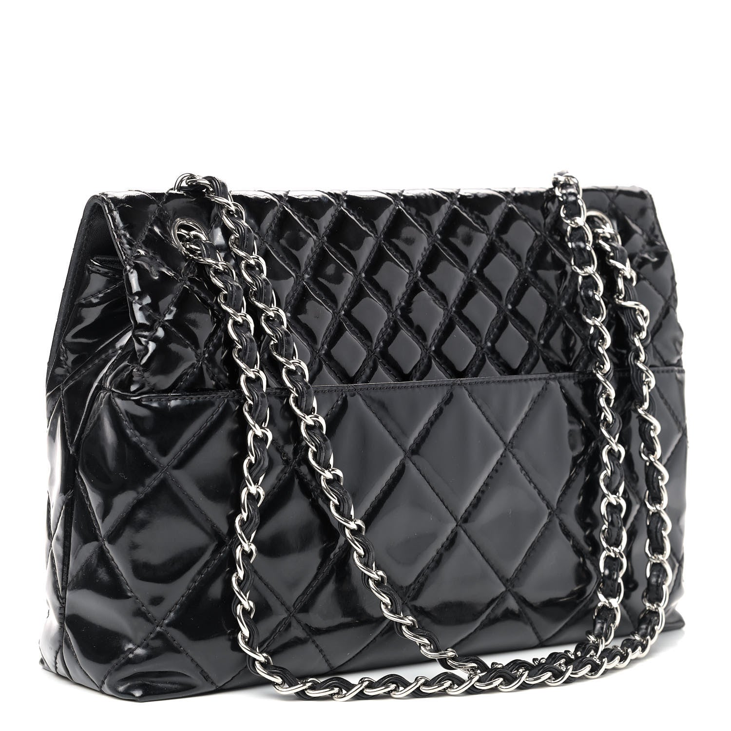 Chanel Vinyl Quilted In the Business Flap Bag Black 3 of 10