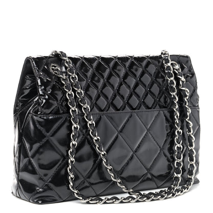 Chanel Vinyl Quilted In the Business Flap Bag Black 3 of 10