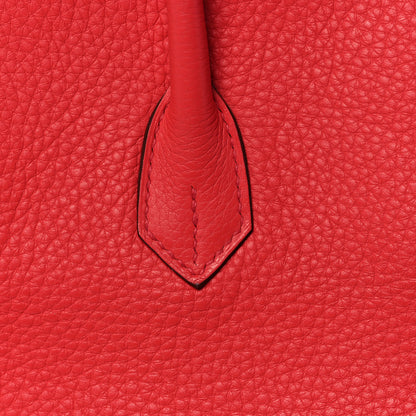 Hermes Taurillon Clemence Birkin 35 Bougainvillea 13 of 36